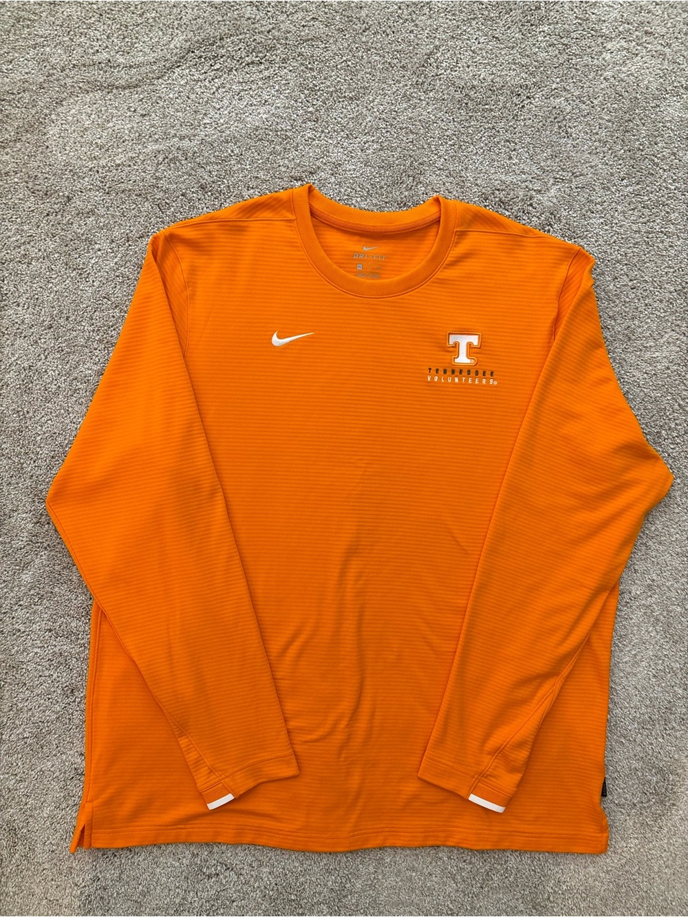 Nike Dri Fit Tennessee Volunteers Long Sleeve Crew Neck Coach Pullover Mens 2XL